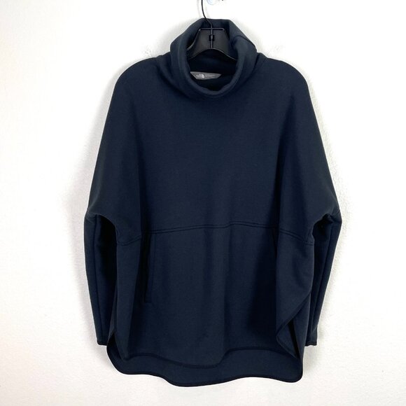 The North Face Womens S/M Black Oversized Long Dolman Sleeve Turtleneck Top - Picture 7 of 15